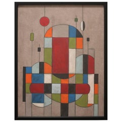 Color-Blocked Cubistic Painting by Jerry Williamson