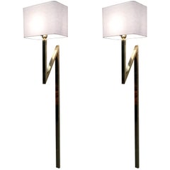 Stupefacenti lampade da parete in ottone a forma di sconsiderata