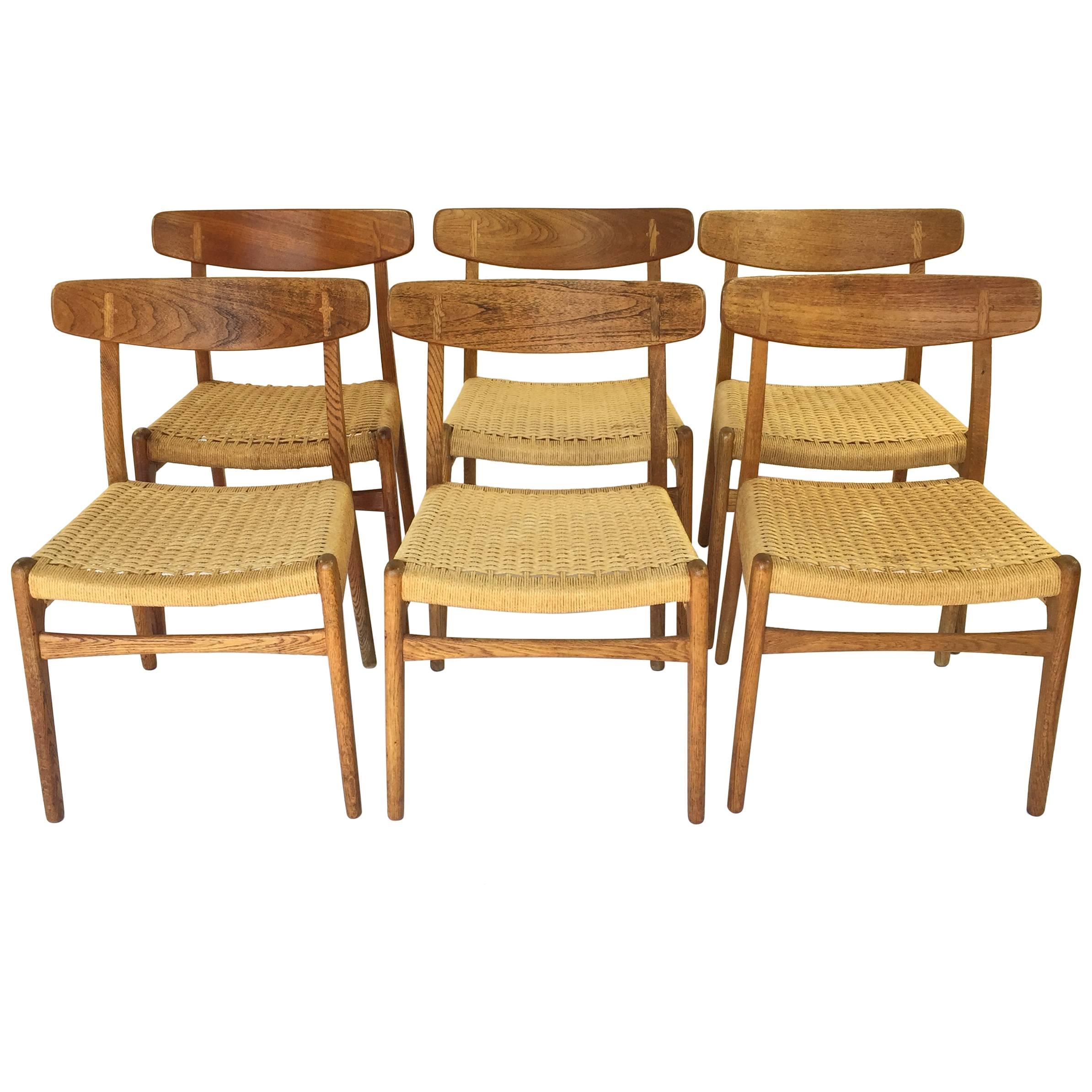Hans Wegner CH23 Chairs, Set of Six