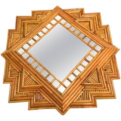Decorative Rattan Wall Mirror