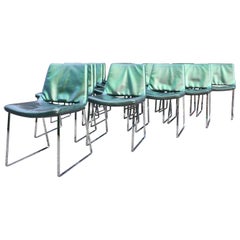 Jeffrey Bernett for B&B Italia Set of Fifteen ME48 Metropolitan Dining Chairs