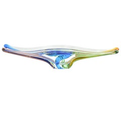 Metallurgical Glass Bowl by Frantisek Zemek/Rhapsody Collection, Czechoslovakia