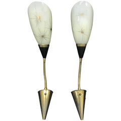 Mid-Century Modern French Flexible Wall Sconces, circa 1950 2