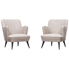 Pair of Gustavo Pulitzer-Finali Lounge Chairs, New Upholstery