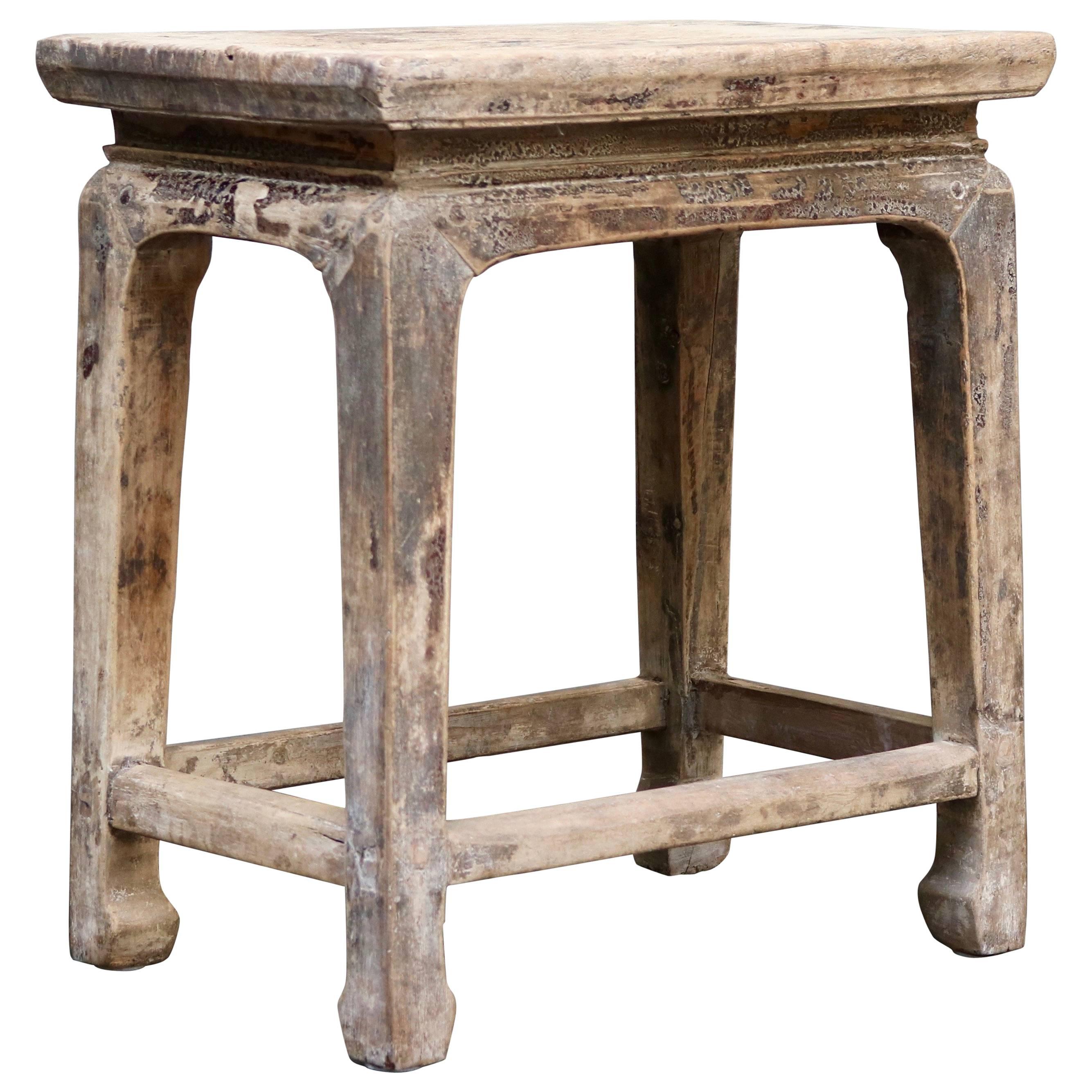 Chinese Wooden Stool from the Shanxi Province