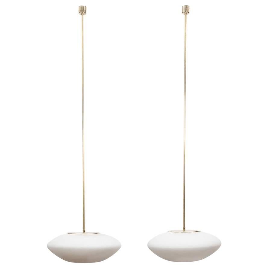 Pair of Lisa Johansson-Pape Ceiling Lamps 'a' For Sale