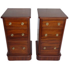 Pair of Victorian Mahogany Bedside Chests