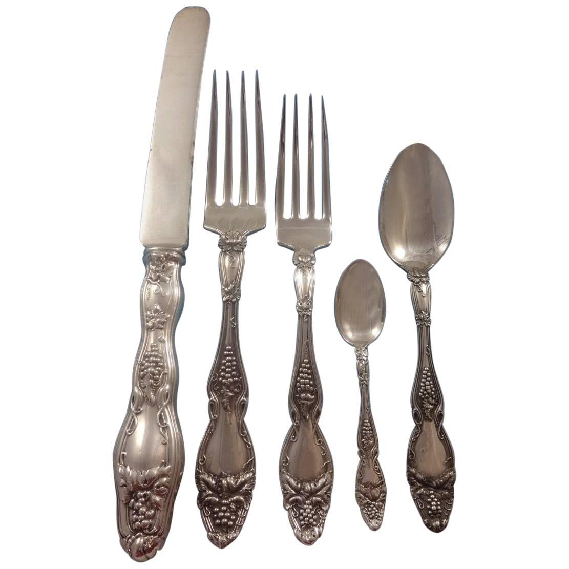Cloeta by International Sterling Silver Flatware Set 12 Service 76 Pcs Grapes
