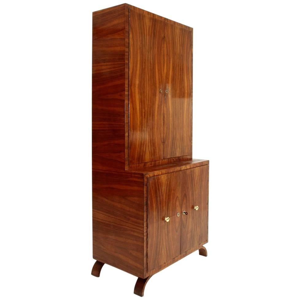 midcentury wooden Italian Cabinet, 1940s