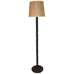 Mid Century Patinated Metalwork Floor Lamp 7