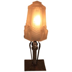 1930s, French Art Deco Table Lamp by Muller Frères