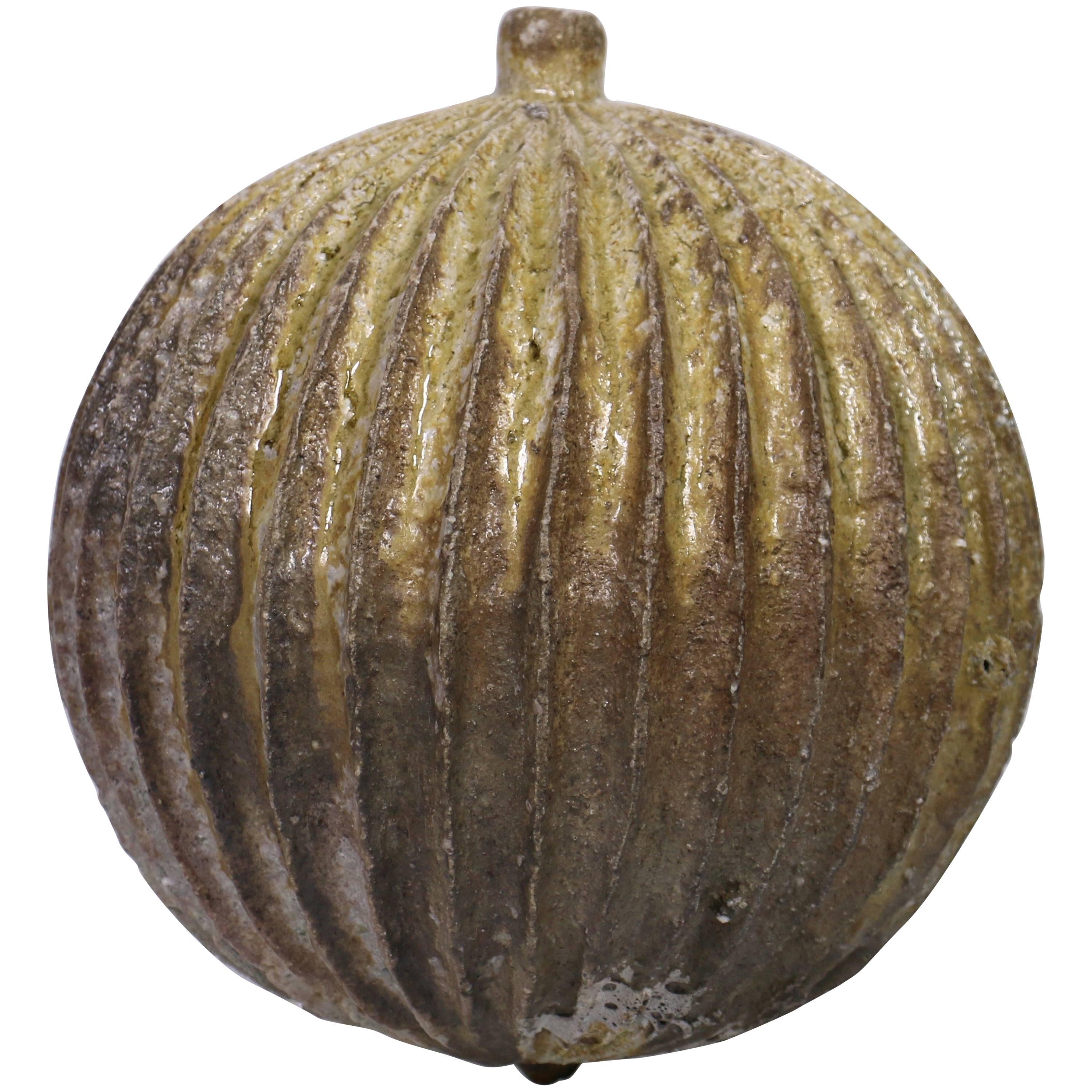 Shiro Otani Gourd, Shaped Vessel Anagama Wood, Fired For Sale
