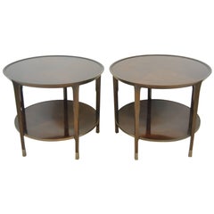 Pair of Walnut Sabre End Table by Bill Sofield for Baker Furniture