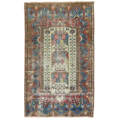 Antique Shabby Chic Persian Malayer Tiny Rug