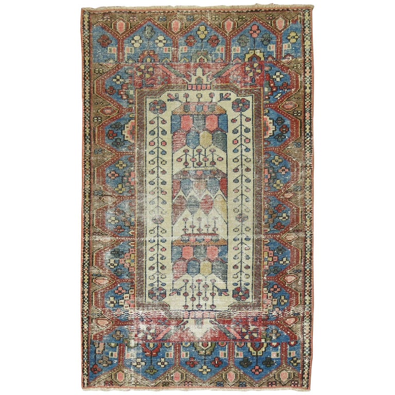 Shabby Chic Persian Malayer Tiny Rug For Sale at 1stDibs