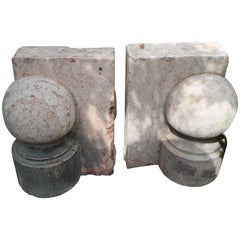 Pair of Antique French Limestone Architectural Elements