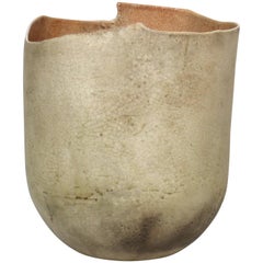 Vintage Richard DeVore Large White Vase