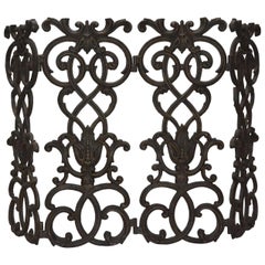 Iron Fireplace Screen at 1stdibs View this item and discover similar fireplace tools and chimney pots for sale at 1stdibs - A standing single pane wrought iron fireplace screen. In the manner of Oscar Bach.