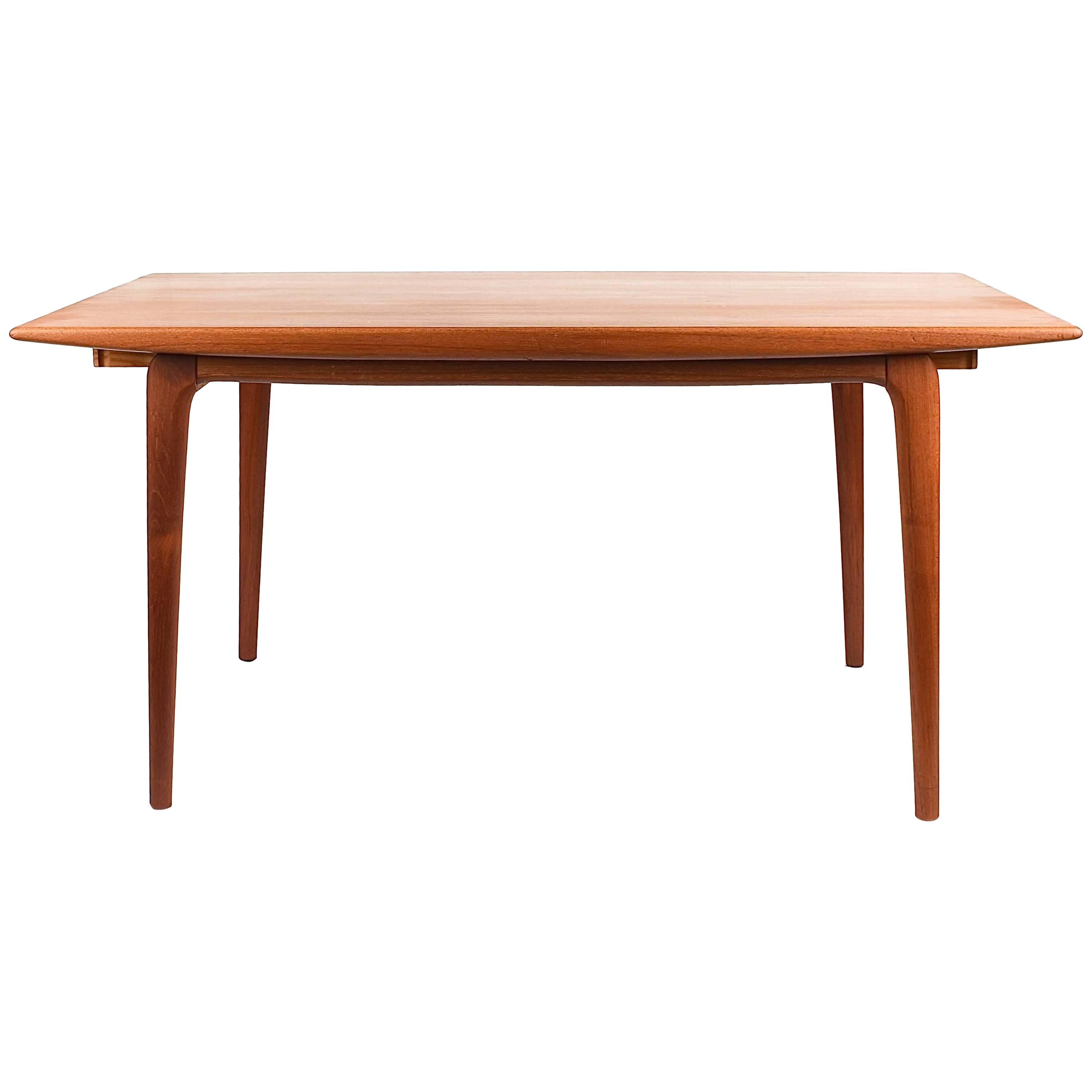 Vintage Danish Erik Christiensen Teak Dining Table For Sale