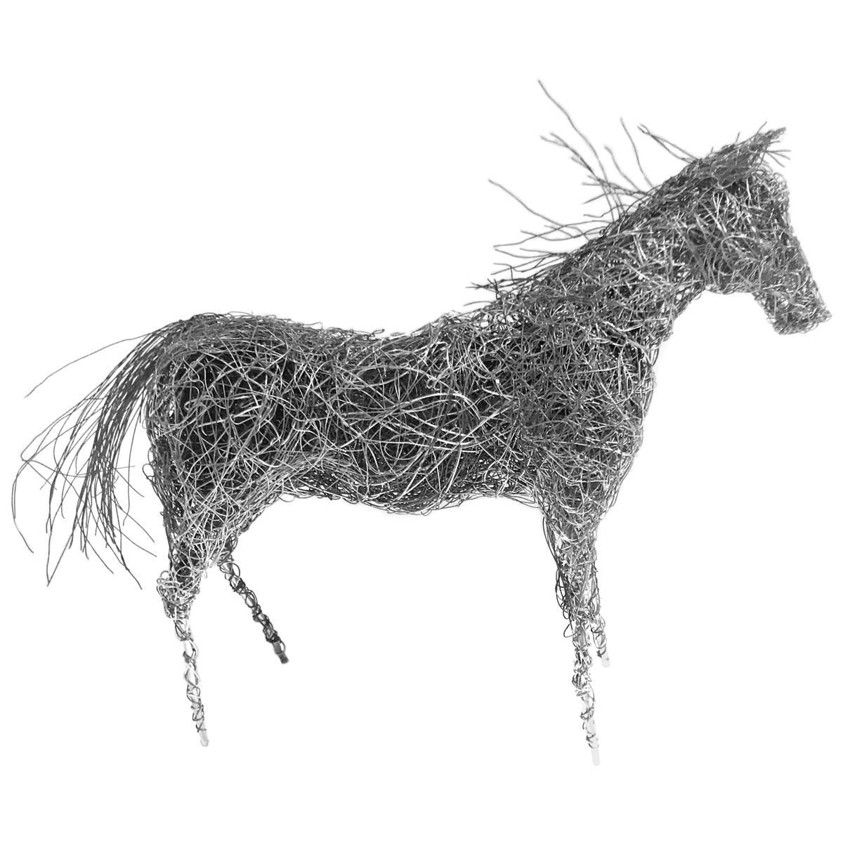 Wire Horse Sculpture by Artist Bob Tuffin