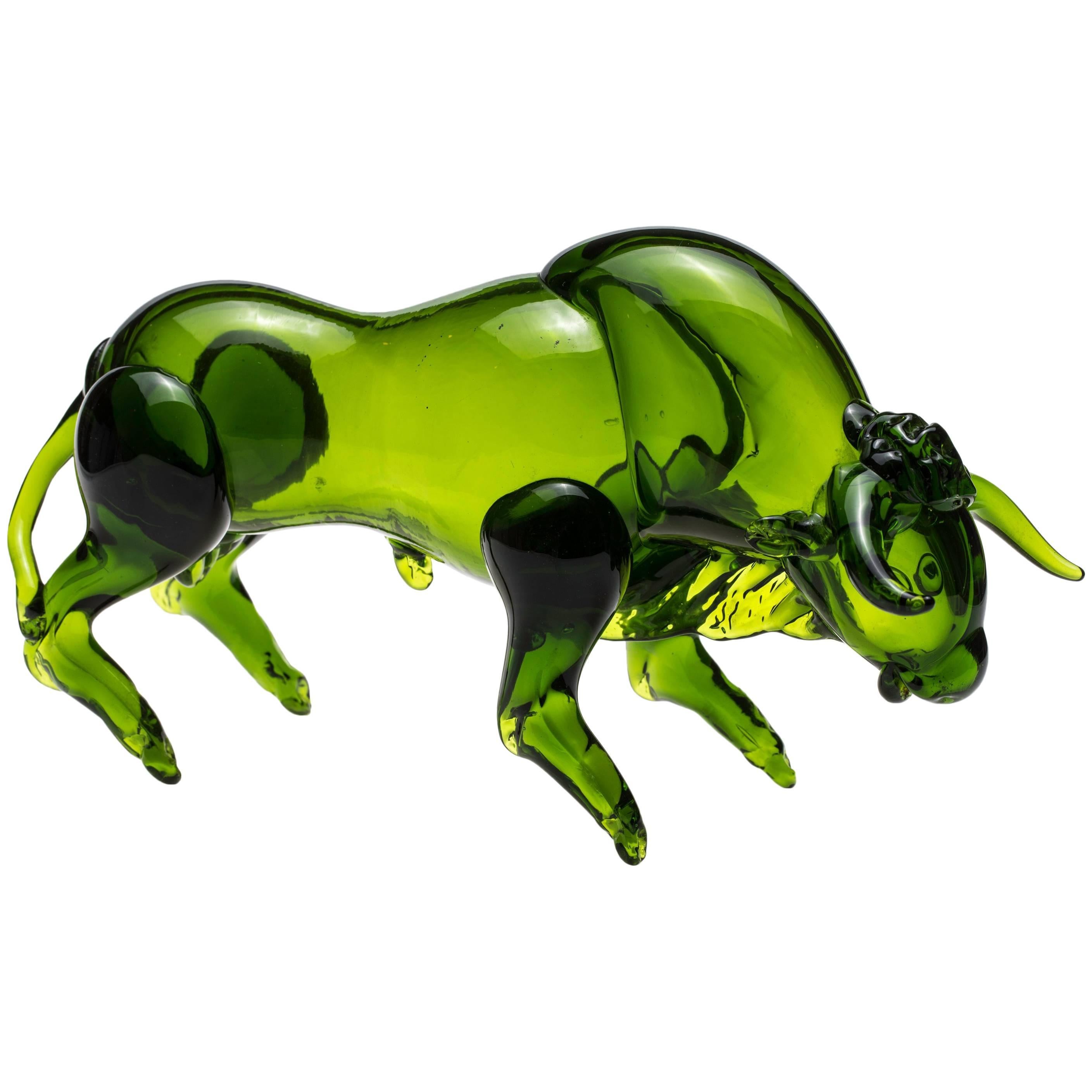 Murano Glass Taurus Bull
