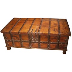 Antique 19th Century Anglo-Indian Teakwood Box