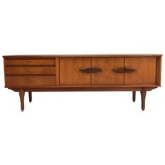 Teak Mid-Century Brutalist Style Sideboard