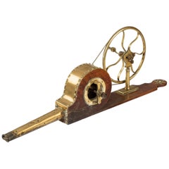 19th Century Brass and Mahogany Bellows