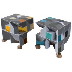 Contemporary Sguardo Cubetti 3 & 4 Side Tables , Sam Orlando Miller, 2016