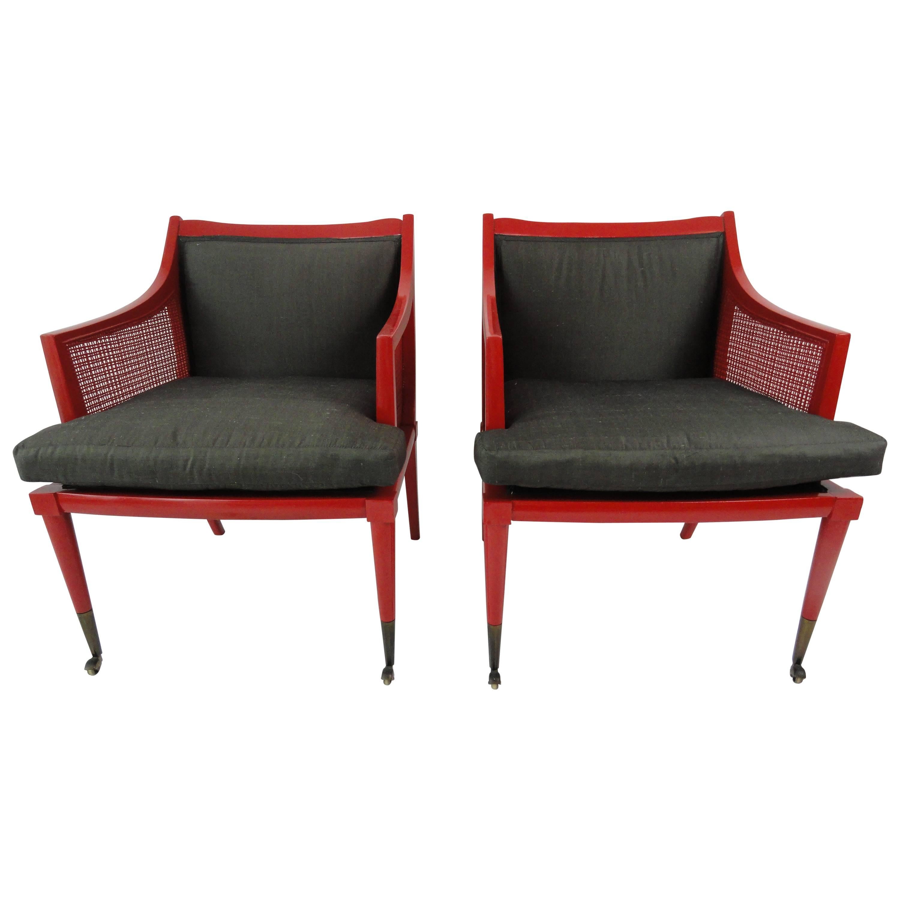 Pair of Edward Wormley Chairs for Dunbar For Sale