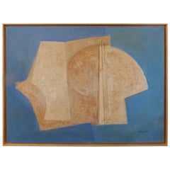 Raymond Dauphin Beautiful Abstract Painting, circa 1960