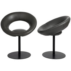 Ricardo Fasanello Anel Leather Dining Chairs, Set of Two
