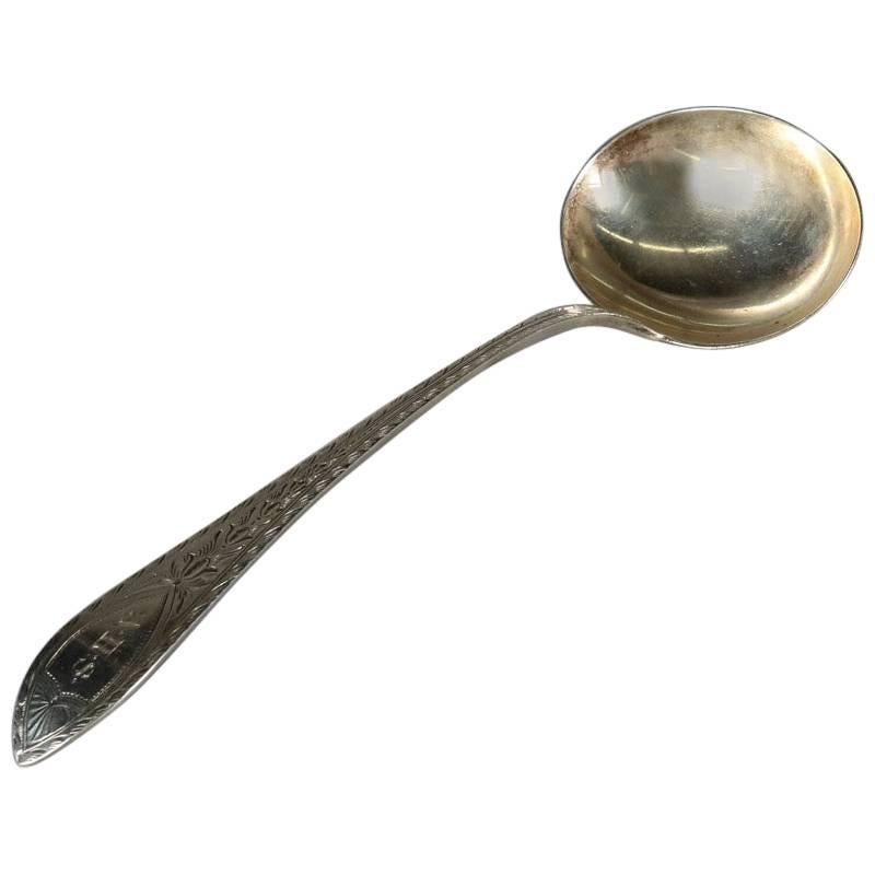 Antique Tiffany 
Co. Sterling Silver Serving Ladle, 19th Century