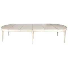 Painted Gustavian Style Dining Table