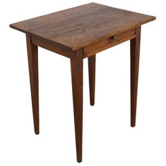 Rustic Antique French Pine Side Table