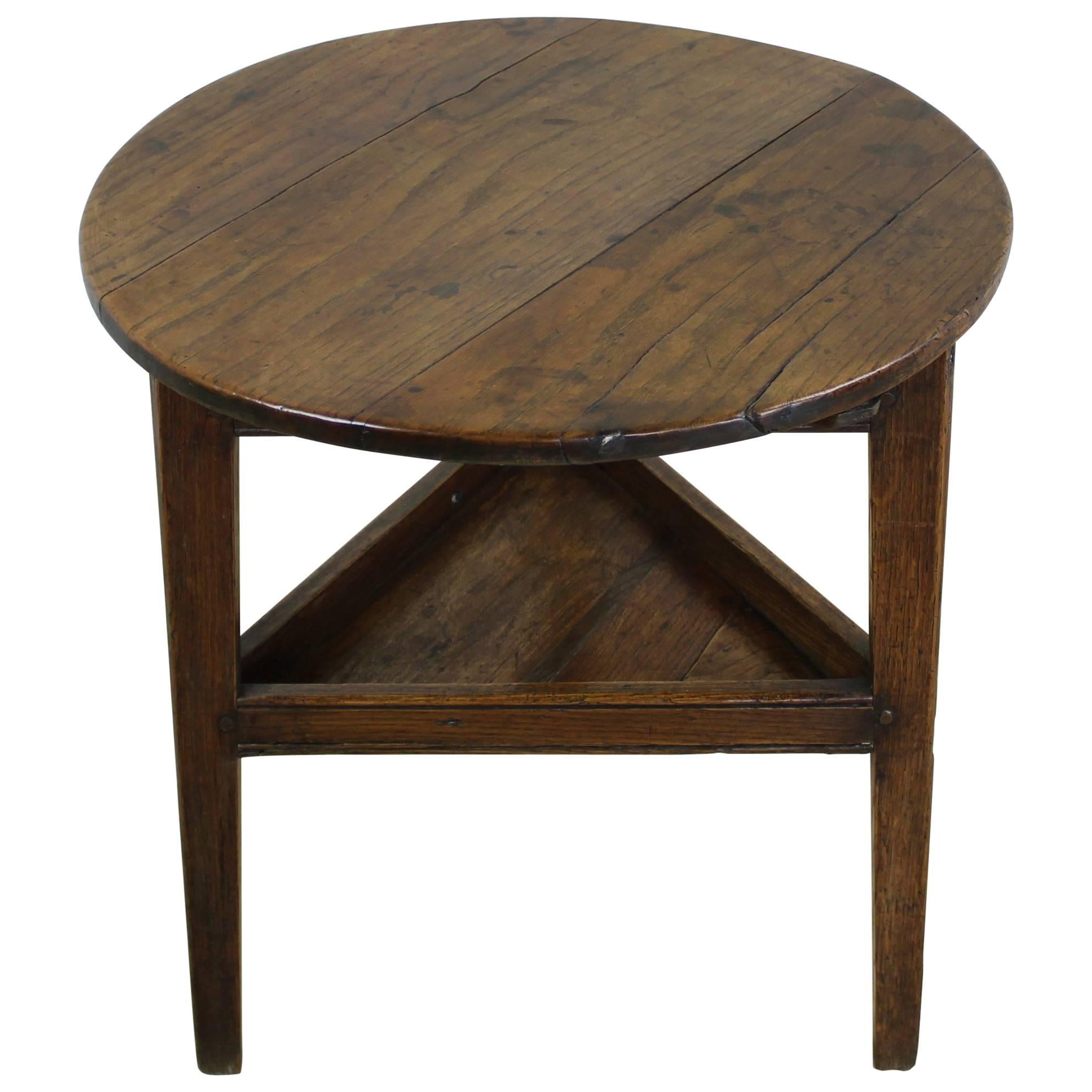 Antique Oak Cricket Table