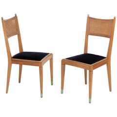 Pair of Vintage French 1950s Dining Chairs