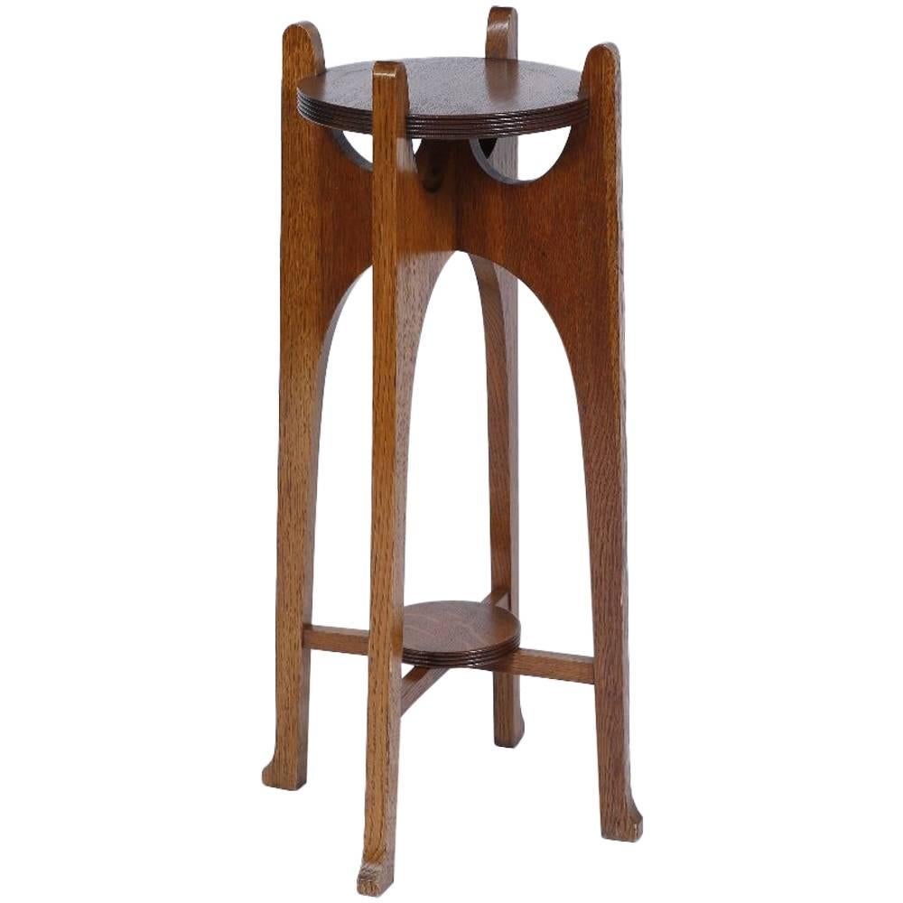 Liberty & Co. A Glasgow School Arts and Crafts Oak Plant Stand