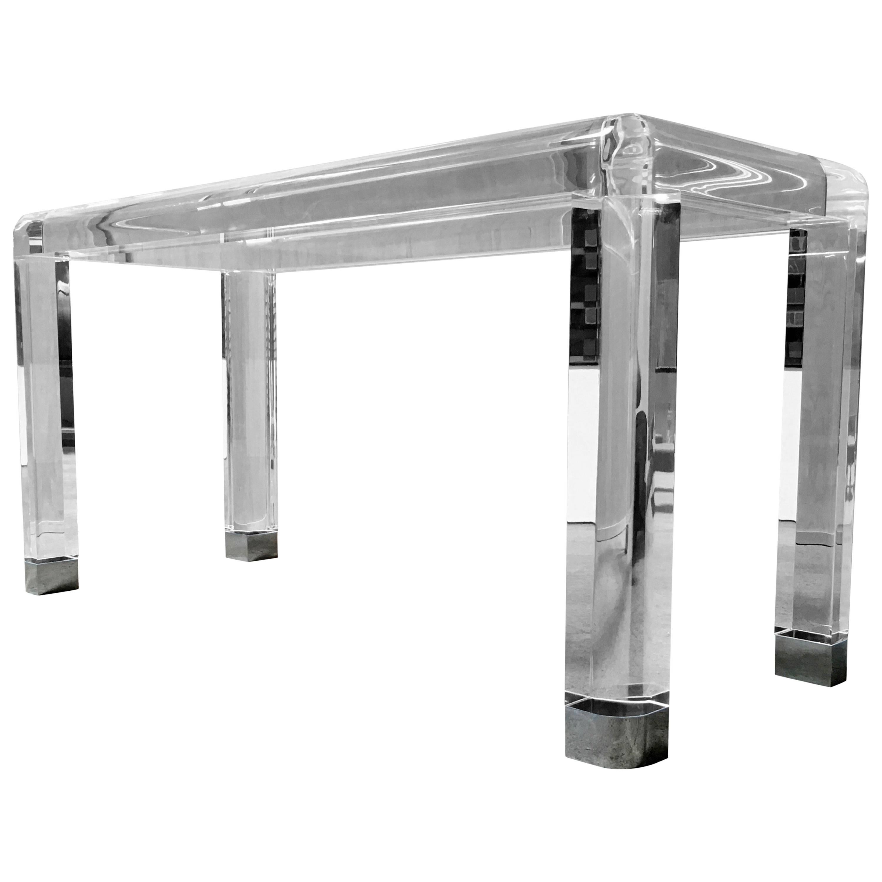 20th Century Lucite Console Table