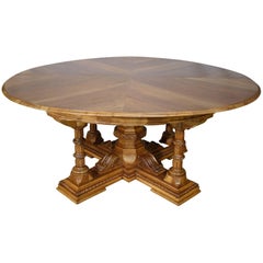 Primo Collection Antique Italian Renaissance Extendable Dining Table Ca 1880
