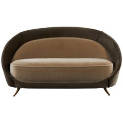 Two-Tone Settee by Silvio Cavatorta for Production ISA