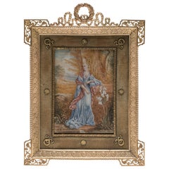 Ribbon Bronze Gilt Picture Frame