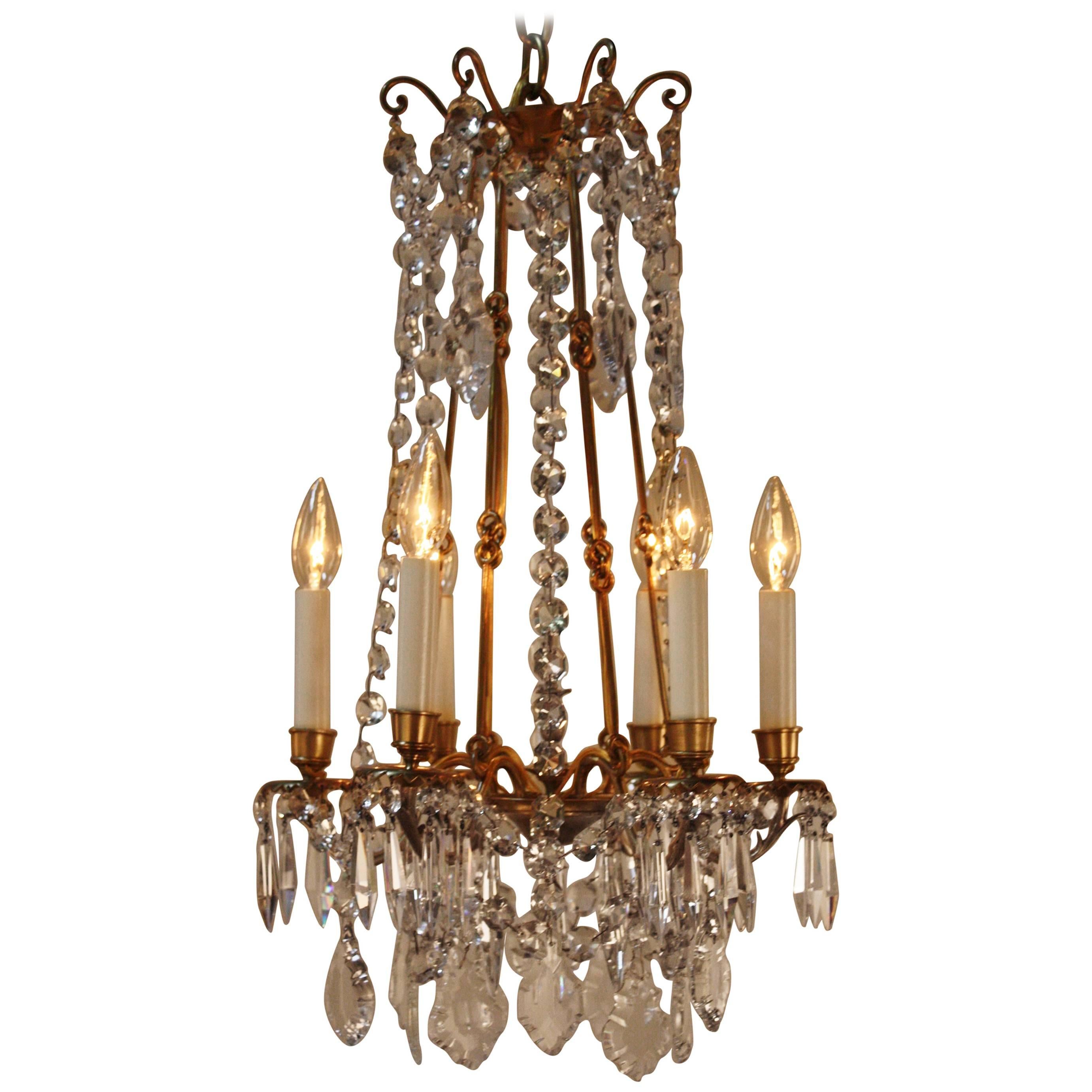 French 19th Crystal Chandelier