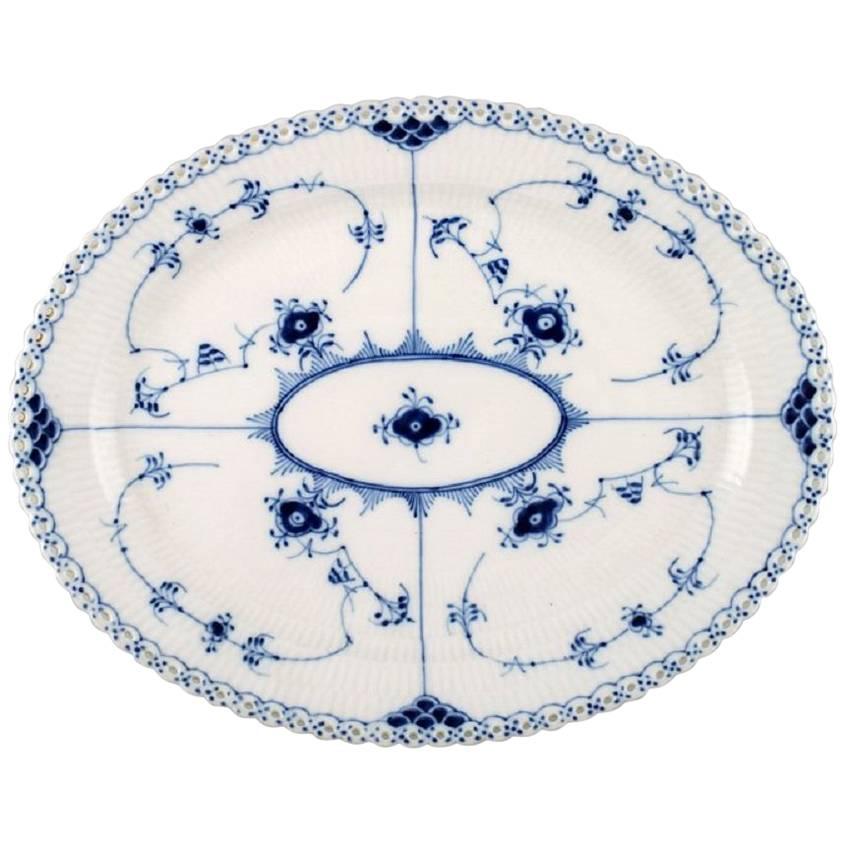Royal Copenhagen Blue Fluted Full Lace, Large Platter