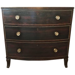 Antique 19th Century English Bow Front Chest