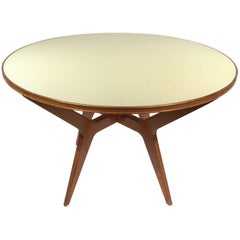 Italian Designed Circular Dinning Table, Ico Parisi, 1950
