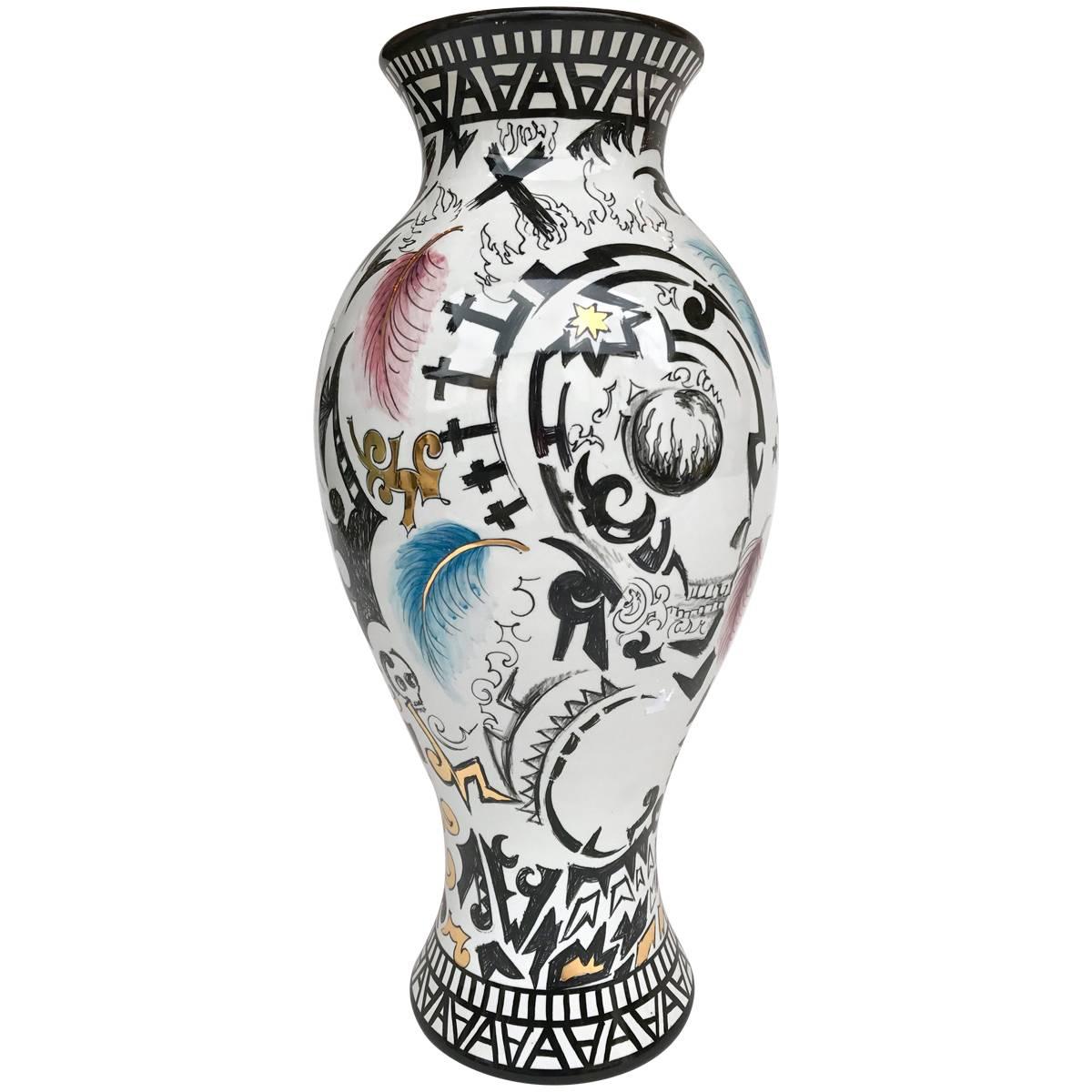 Jarrón de cerámica de Antonio Cagianelli, Italia, Contemporáneo, 2015