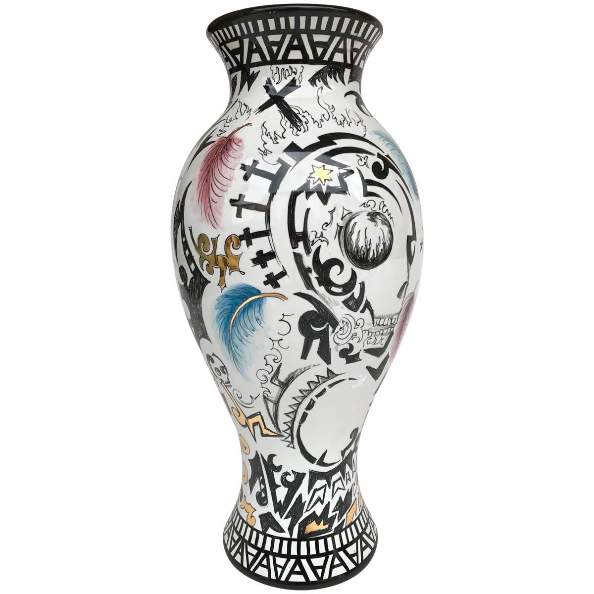 Keramikvase von Antonio Cagianelli, Italien, Zeitgenössisch, 2015