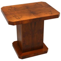 Art Deco Figured Walnut Coffee Table or Cabinet, Vintage