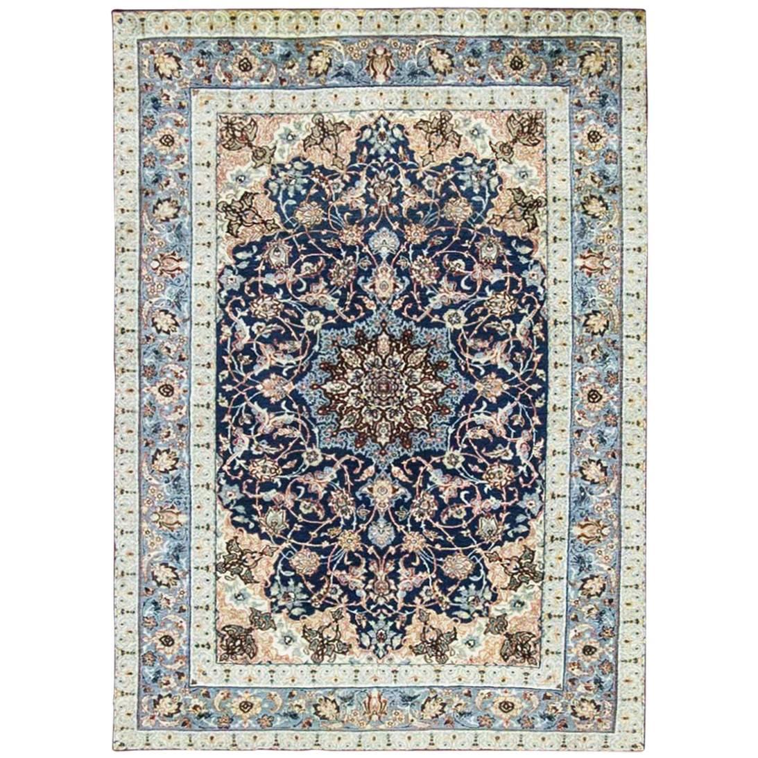 Antique Persian Isfahan Rug For Sale